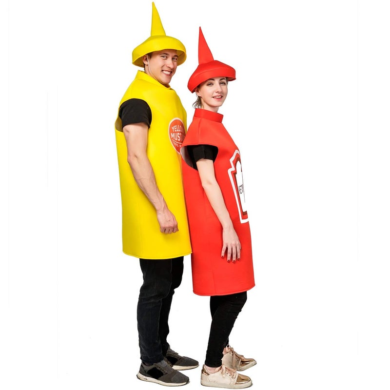 DSplay Adult Unisex Lightweight Yellow Mustard Costume - Image 3